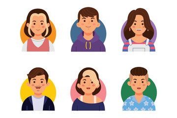 Diverse Portraits of People with Unique Hairstyles
