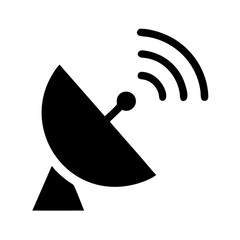 satellite dish icon vector