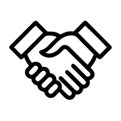 handshake icon vector illustration