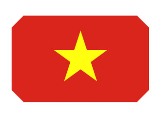 vietnam flag button
