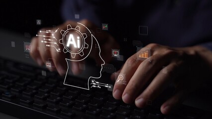 AI Assistant Brain Processor with LLM Technology, Big Data, Machine Learning, Generative AI for Business Support, Future Agentic AI Technology and Artificial Intelligence Prompt Engineering. Muxer