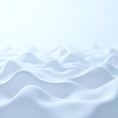 Obraz premium Abstract serene soft blue waves gentle ripples ethereal flowing texture subtle gradient background minimalist design