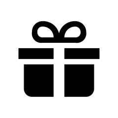 Obraz premium a black and white gift box