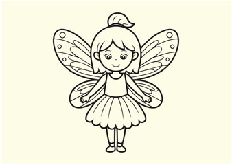 Fototapeta premium Fairy line art Vector