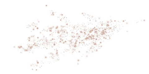 Chocolate Brown Magical Glowing Particles, Burst with Confetti and Firework Spark Elements for Celebration Design