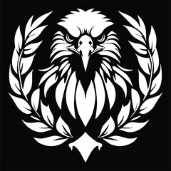 Eagle Head with Laurel Wreath Logo