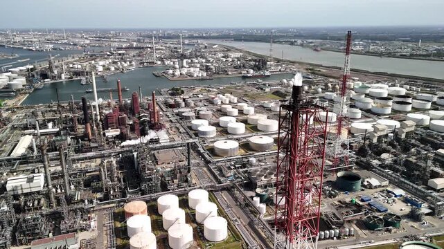 Exploring one of Europe largest oil refineries in Antwerp revealing vast operations and intricate infrastructure