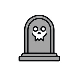 Halloween tombstone outline design for spooky celebrations