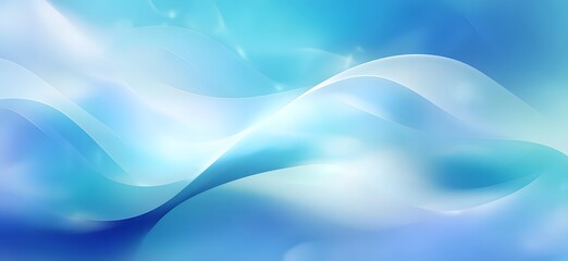 Fototapeta premium Soft Blue Abstract Fluid Wave Background