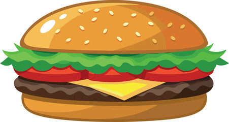 fast food hamburger