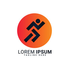 27.eps runing vector logo design 