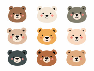 bear emotions icons set cartoon vector
vector set collection cartoon animals illustrations on white background cartoon collection bear collection of 9 cartoon animals