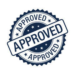Obraz premium Approved - Stamp, Seal Vector Design