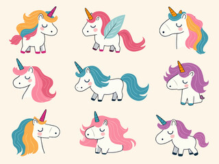 seamless pattern with Unicorn