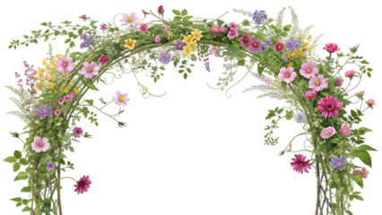 spring flowers frame