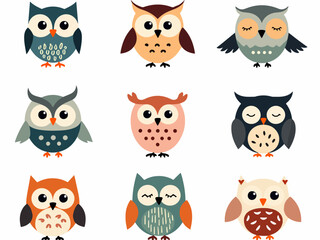 set of owls