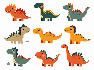 set of dinosaurs