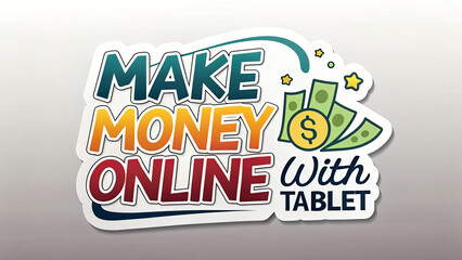 Fototapeta premium Make Money Online – Digital Earnings Concept Illustration