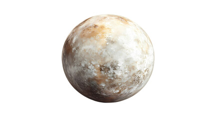 Full Moon in Night Sky Isolated transparent on white background