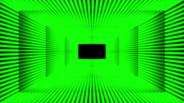Abstract background with parallel green lines creating a hypnotic and psychedelic motion effect