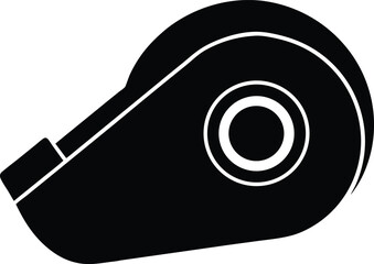 Correction Tape silhouette vector art illustration