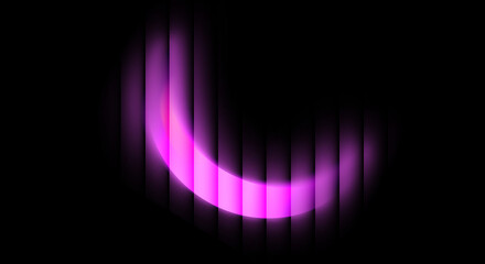 Purple gradient with a glass effect on a black background, a futuristic look featuring cool glow, soft waves, and transparent layers that create a sense of motion	