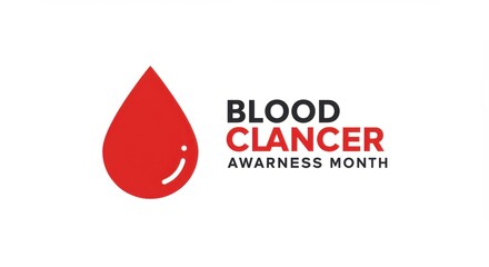 Blood Cancer Awareness Month Red Drop Symbol