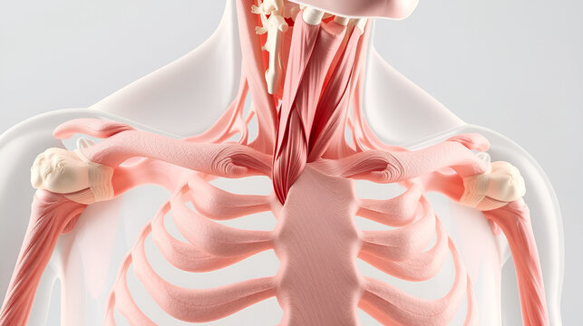 Procerus Muscle anatomy for medical concept 3D rendering