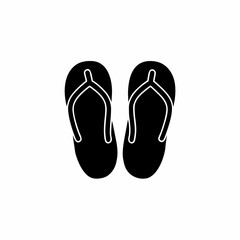 creative details slippers for beach summer icon vector illustration 