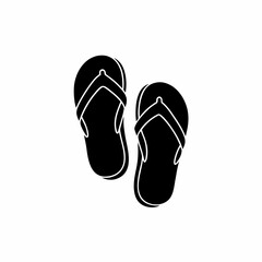 creative details slippers for beach summer icon vector illustration 