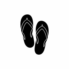 creative details slippers for beach summer icon vector illustration 