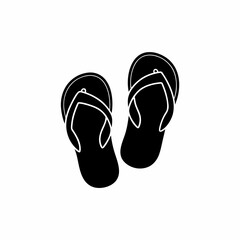 creative details slippers for beach summer icon vector illustration 