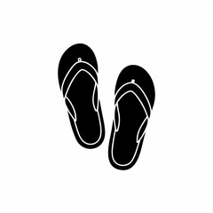 creative details slippers for beach summer icon vector illustration 