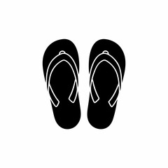 creative details slippers for beach summer icon vector illustration 