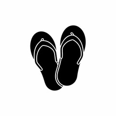 creative details slippers for beach summer icon vector illustration 