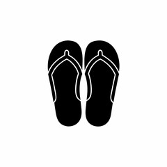 creative details slippers for beach summer icon vector illustration 