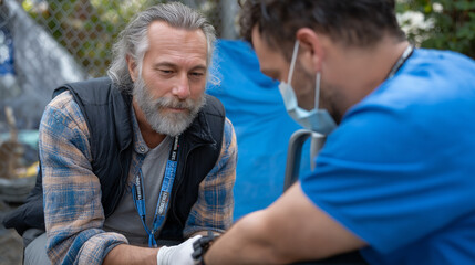 Street Medicine Team Provides Healthcare at Homeless Encampment