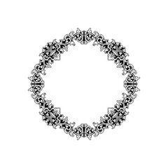 abstract round frame