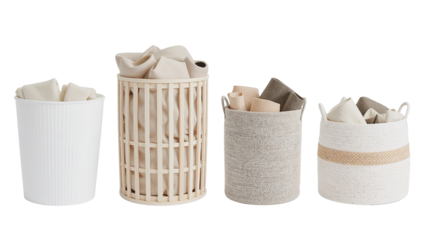 Stylish storage solutions featuring modern baskets for blankets, linens and throws adding a touch of elegance to your home organization project