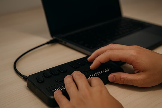 Using keyboard with screen reader on laptop