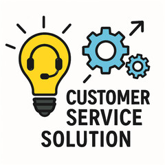 service concept with business elements on blackboard