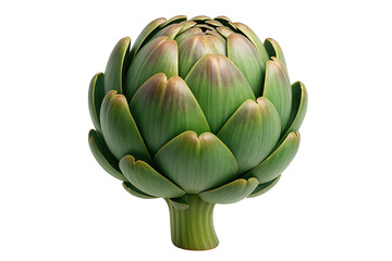 Obraz premium Isolated close up of artichoke food isolated illustration on transparent background