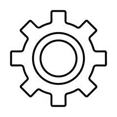 Gear icon vector illustration