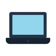 laptop flat icon color vector on white background
Vector color flat icon on white background