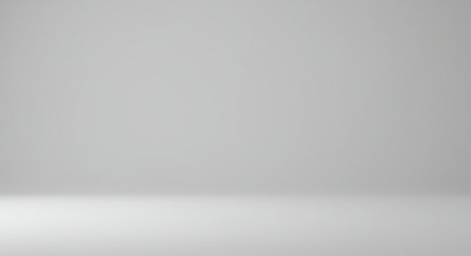 Empty light gray studio room abstract background with backdrop for product display