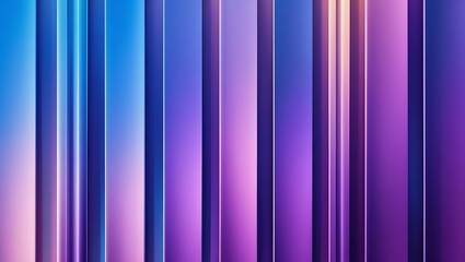 A gradient composition featuring vertical stripes in blue transitioning to purple, soft lighting enhances the smooth color blend, digital art style