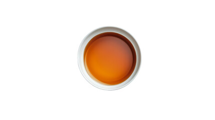 Hot chili sauce served in a bowl Isolated transparent on white background