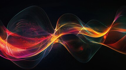 Obraz premium Abstract colorful swirling design