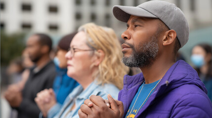 Anti-Eviction Protest at Courthouse Steps for Housing Justice