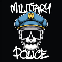 Skull Police Urban Streetwear Art